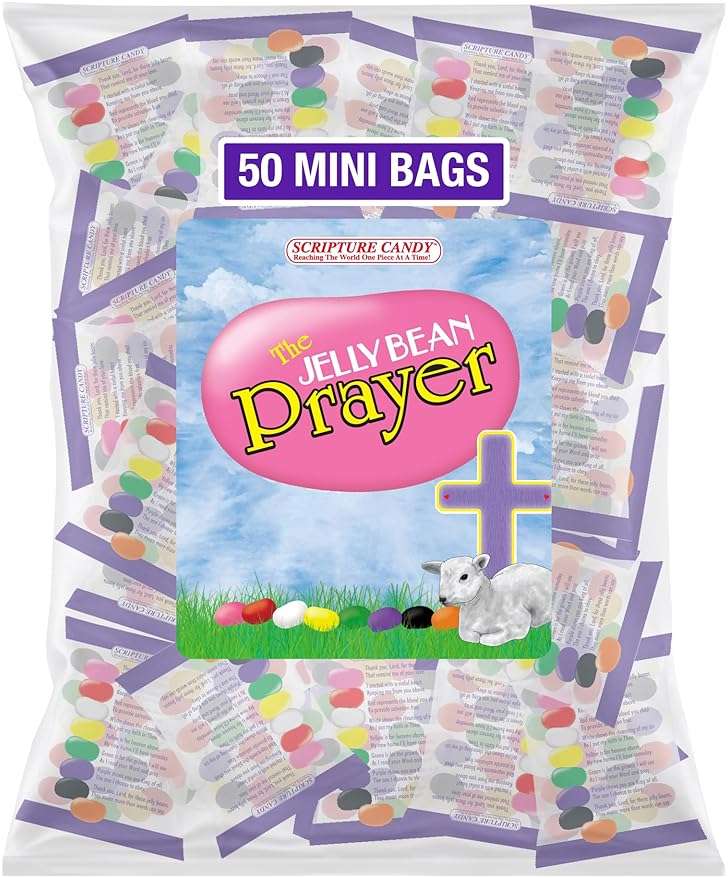 Scripture Candy, The Jelly Bean Prayer Spring Themed Bag, 50 Count - Image 1