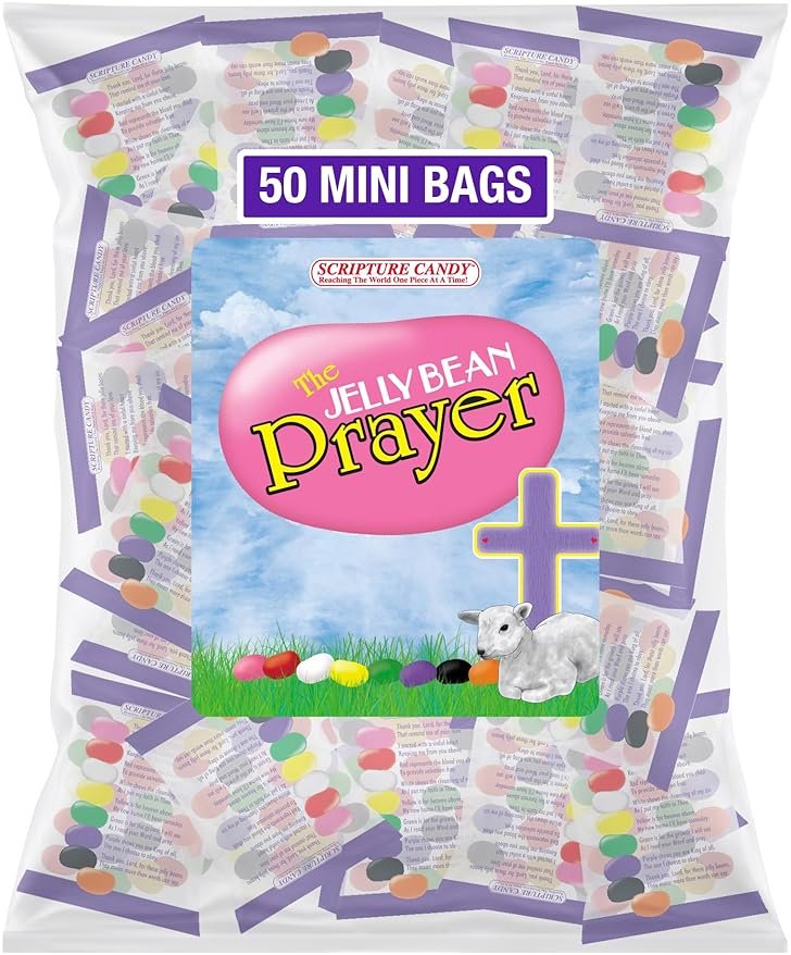 Scripture Candy, The Jelly Bean Prayer Spring Themed Bag, 50 Count - Product Image
