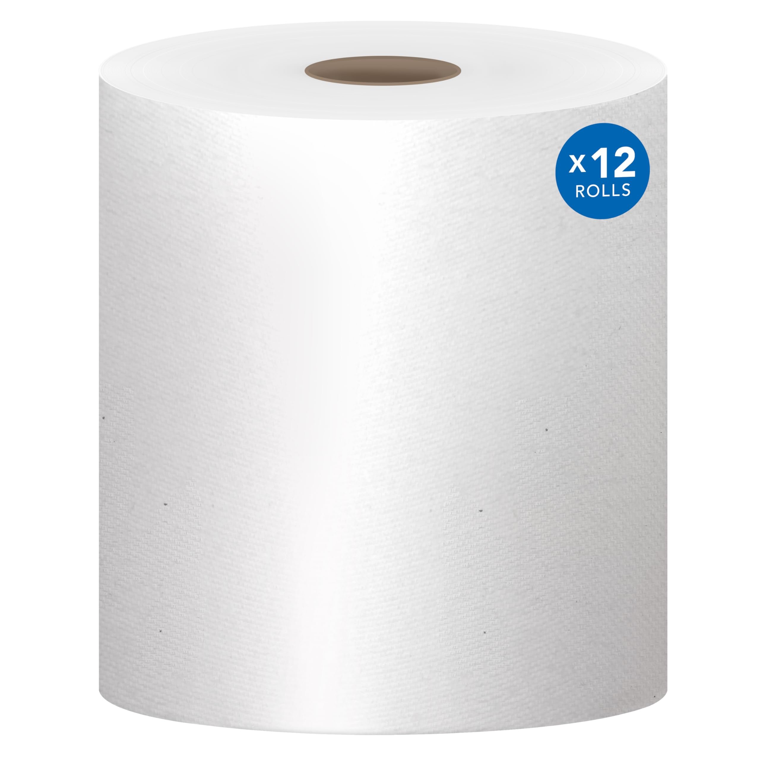 Scott Professional Essential Universal High-Capacity Hard Roll Paper Towels, Bulk (01000), Hardwound 1.5" Core, Absorbency Pockets, White (12 Rolls at 1,000' Each, 12,000'/Case) - Product Image