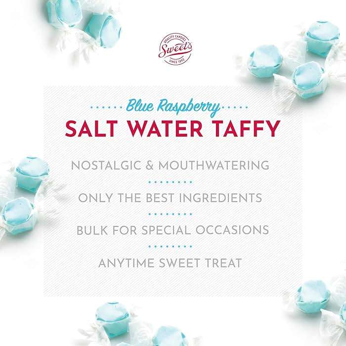 Sweet Candy Company Salt Water Taffy Individually Wrapped- Salt Water Taffy Candy Bulk, Old Fashioned Watermelon Flavor, Soft & Chewy, Single Flavor Assortment, Gluten Free- 3 lb, Watermelon Flavored - Image 5