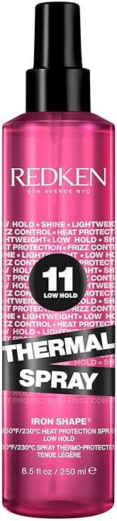 Redken Thermal Spray 11 Low Hold For All Hair Types - Provides a Smooth, Silky & Frizz-Free Blow-Dry Finish while Protecting Against Heat Damage - Image 1