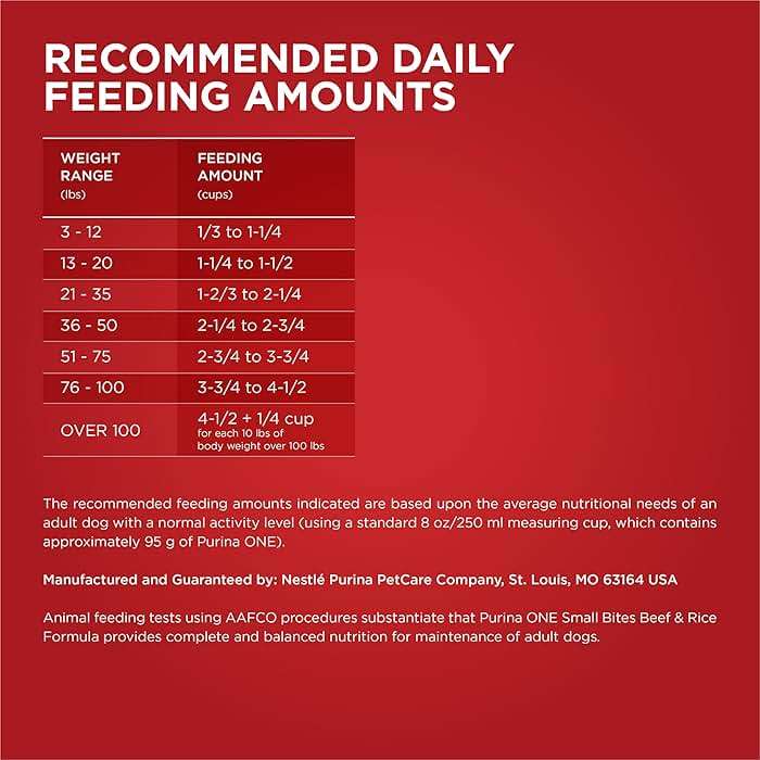 Purina ONE Small Bites Beef and Rice Formula Small High Protein Dry Dog Food Natural With Added Vitamins, Minerals and Nutrients - 31.1 lb. Bag - Image 8