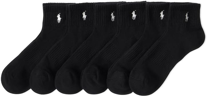 POLO RALPH LAUREN Men's Performance Cotton Quarter Socks - Product Image