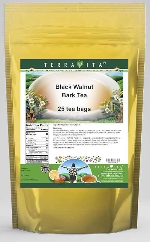 Black Walnut Bark Tea (25 Tea Bags, ZIN: 515047) - Image 1