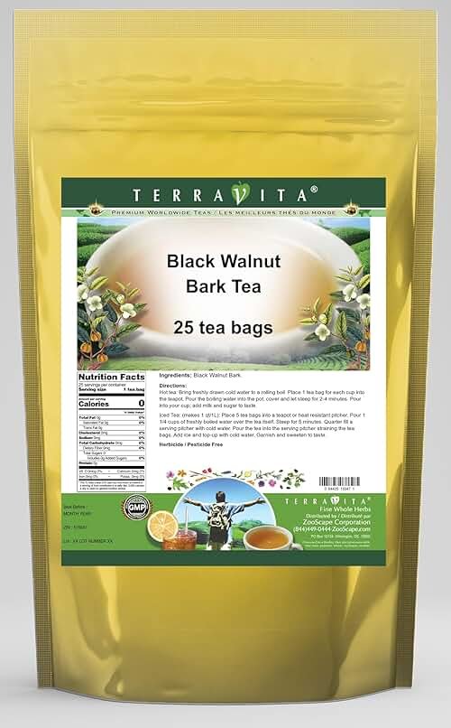Black Walnut Bark Tea (25 Tea Bags, ZIN: 515047) - Product Image