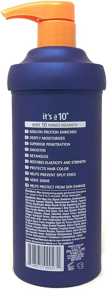 It's A 10 Miracle Deep Conditioner Plus Keratin for Unisex, 17.5 Ounce - Image 2
