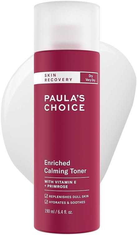 Paula's Choice Skin Recovery Calming Face Toner, Toner for Face with Hyaluronic Acid, Vitamin E & Primrose, Hydrates, Replenishes & Soothes Skin, Dry & Sensitive Skin, Frangrance Free, 6.4oz - Product Image