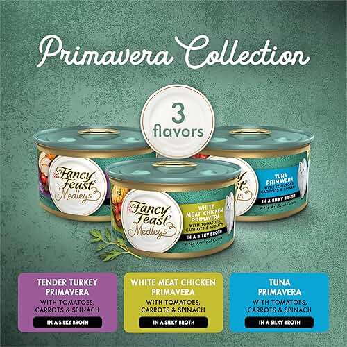Purina Fancy Feast Wet Cat Food Variety Pack, Medleys Primavera Collection - (2 Packs of 12) 3 oz. Cans - Image 2