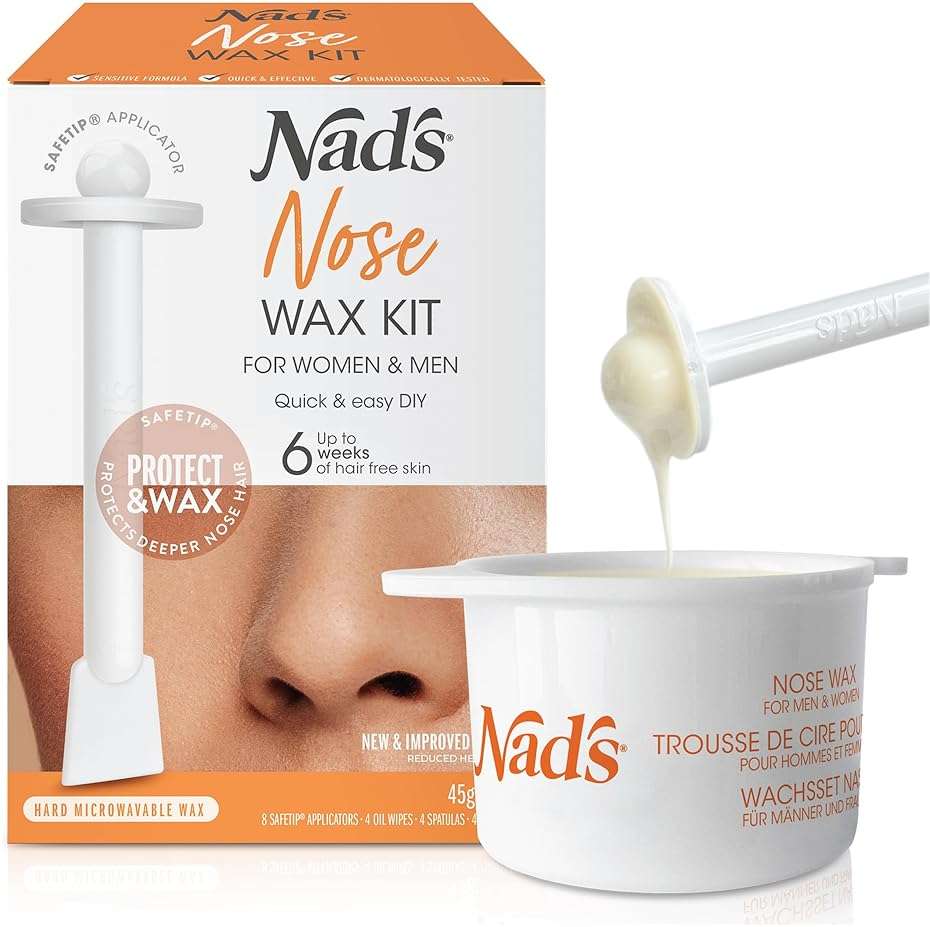 Nad's Nose Wax Kit for Men & Women - Waxing Kit for Quick & Easy Nose Hair Removal, 1 Count - Image 1