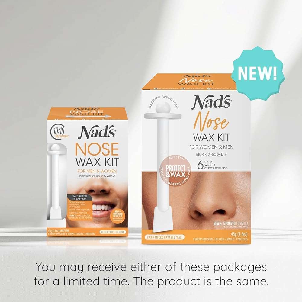 Nad's Nose Wax Kit for Men & Women - Waxing Kit for Quick & Easy Nose Hair Removal, 1 Count - Image 5