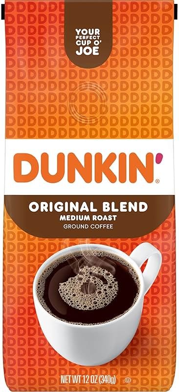Dunkin' Original Blend Medium Roast Ground Coffee, 12 Ounce - Product Image