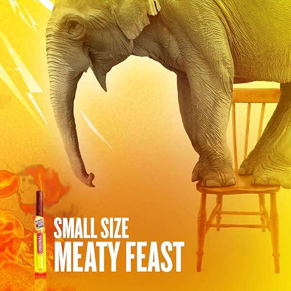 Slim Jim Smoked Meat Sticks, Original Flavor, 6g Protein Per Serving, Snack Size, Easter Basket Stuffer for Men, 0.28 oz. (14 Count) - Image 8