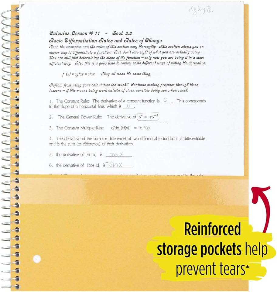 Five Star Spiral Notebooks, 1 Subject, College Ruled Paper, 100 Sheets, 11" x 8-1/2", Color Selected For You, 1 Count (06206) - Image 4