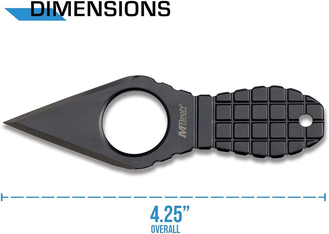 MTech USA Fixed Blade Knife, Full Tang, Nylon Fiber Sheath, Hunting, Camping, Survival, EDC, 588-20-27 Series - Image 2