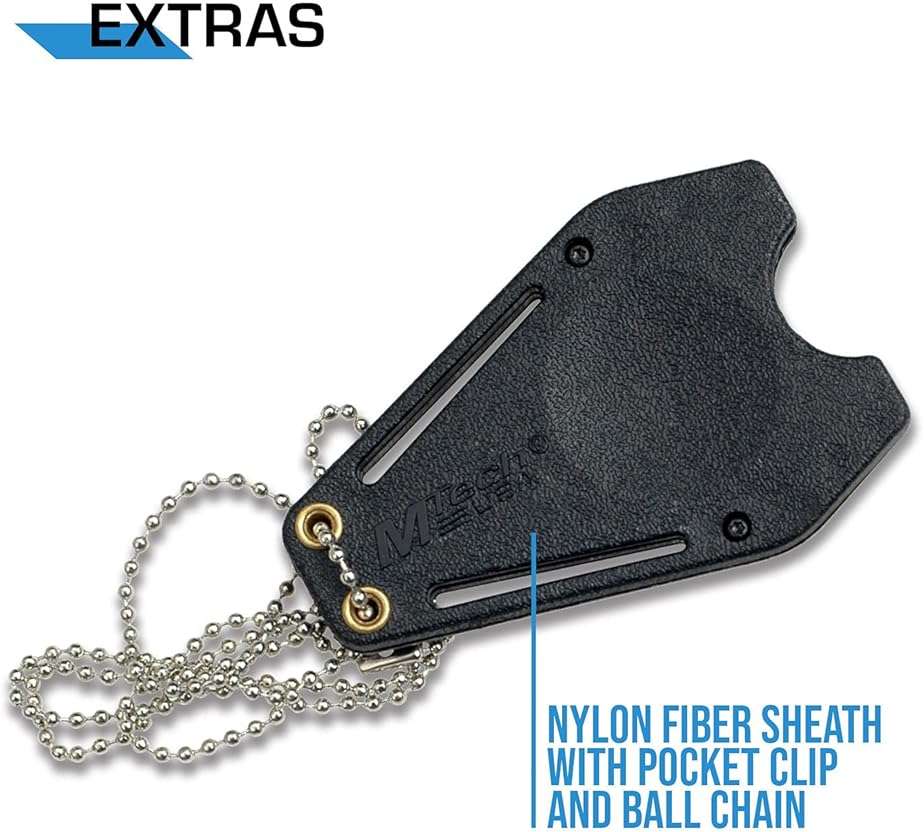 MTech USA Fixed Blade Knife, Full Tang, Nylon Fiber Sheath, Hunting, Camping, Survival, EDC, 588-20-27 Series - Image 4