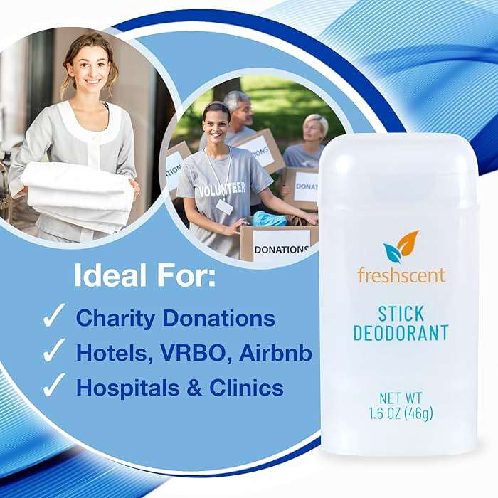 (144 Pack) Freshscent 1.6 oz. Stick Deodorant alcohol free - Image 4