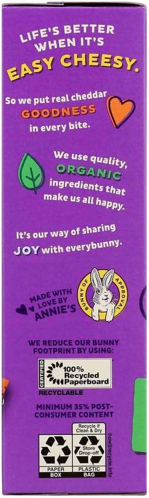 Annie's Organic Cheddar Squares, Baked Cracker Snacks, 7.5 oz - Image 2