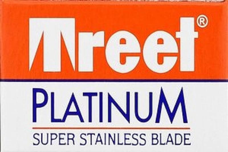 Platinum Super Stainless Double-Edge Blades - 10 razor blades by Treet - Product Image
