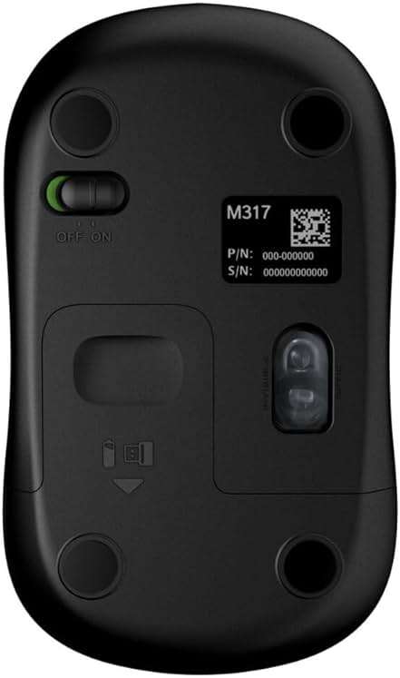 Logitech M317 Wireless Mouse, 2.4 GHz with USB Receiver, 1000 DPI Optical Tracking, 12 Month Battery, Compatible with PC, Mac, Laptop, Chromebook - Red - Image 5