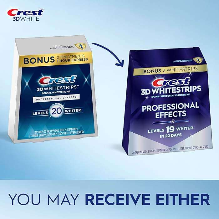 Crest 3D Whitestrips Professional Effects – Teeth Whitening Kit, 22 Treatments (20 + 2 Bonus), Each with 1 Upper/1Lower, 44 Strips – Crest 3DWhite Teeth Whitening Strips - Image 3