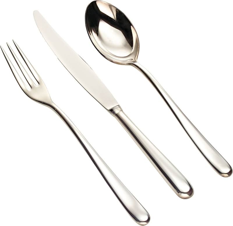 Alessi | Caccia LCD01S24M - Design Flatware Set in 18/10 Stainless Steel Mirror Polished, 24 Pieces - Product Image