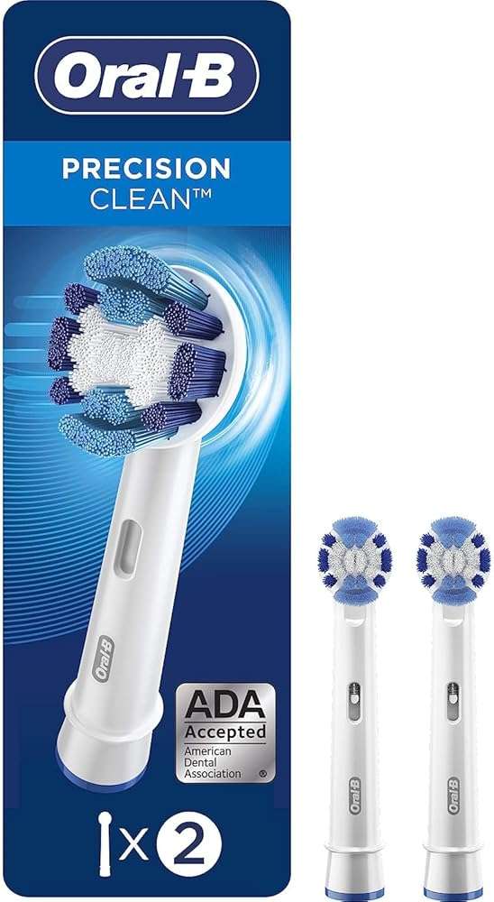Oral-B Precision Clean Replacement Brush Heads for an Oral-B Electric Toothbrush, Pack of 2 - Image 1