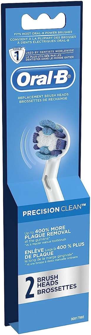 Oral-B Precision Clean Replacement Brush Heads for an Oral-B Electric Toothbrush, Pack of 2 - Image 4