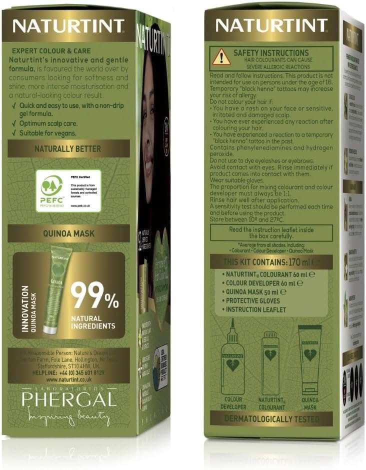 Naturtint 1N Ebony Black Hair Color, 5.07 FZ - Image 2