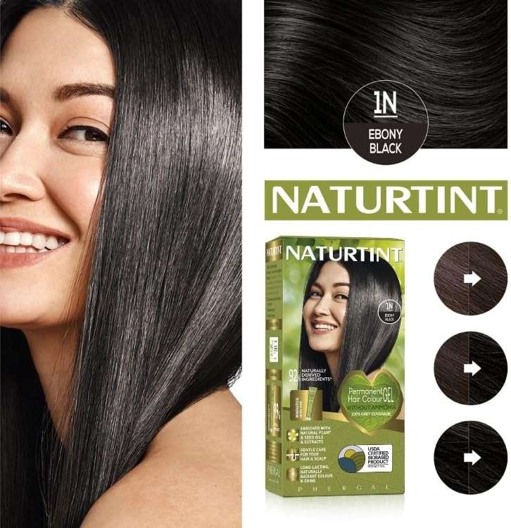 Naturtint 1N Ebony Black Hair Color, 5.07 FZ - Image 8