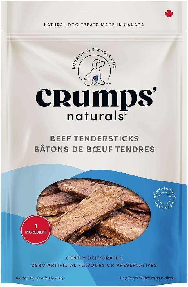 Crumps Naturals Beef Tendersticks 58g/2oz | High Protein Dog Treats | Baked Beef | Single Ingredient | Great for training - Image 1
