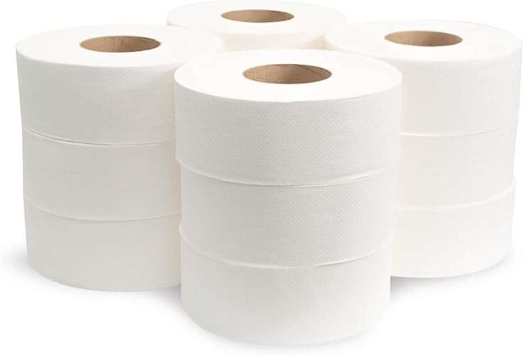 Morsoft by Morcon Jumbo Toilet Paper Rolls, 12 Rolls/Carton, 2-Ply, 100% Recycled Fibers, Soft and Absorbent, Fits in Jumbo Tissue Dispensers, Commercial Toilet Paper - Image 4