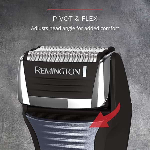 Remington F5 Power Series Foil Shaver, Electric Razor for Men, Cordless Rechargeable with Pop Up Trimmer, Pivot & FlexFoil Technology, Lightweight Handheld Design, Black - Image 3