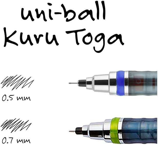uniball Kuru Toga Mechanical Pencil Starter Kit, 0.7mm HB#2, 1 Pack - Image 7