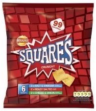Walkers Squares Variety Snacks 6 X 27.5G - Product Image