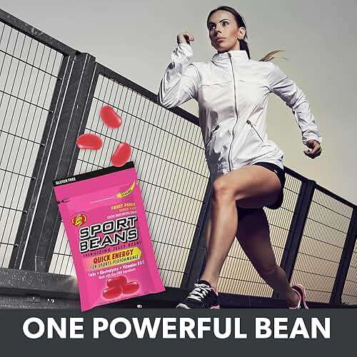 Extreme Sport Beans, Assorted Flavors with Caffeine, 1 Ounce Resealable Bag - 3 Naturally Fruity Flavors with Electrolytes and Vitamins - Kosher Jelly Belly Jelly Beans to Fuel Intense Exercise - Image 3