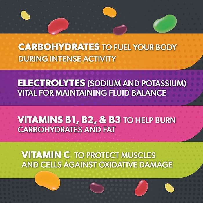 Extreme Sport Beans, Assorted Flavors with Caffeine, 1 Ounce Resealable Bag - 3 Naturally Fruity Flavors with Electrolytes and Vitamins - Kosher Jelly Belly Jelly Beans to Fuel Intense Exercise - Image 4