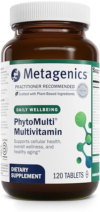 Metagenics PhytoMulti Multivitamin Without Iron, 120 Tablets | Daily Multi for Men and Women with 20+ Vitamins, Minerals and Phytonutrients for Antioxidant and Immune Support, Non-GMO - Product Image