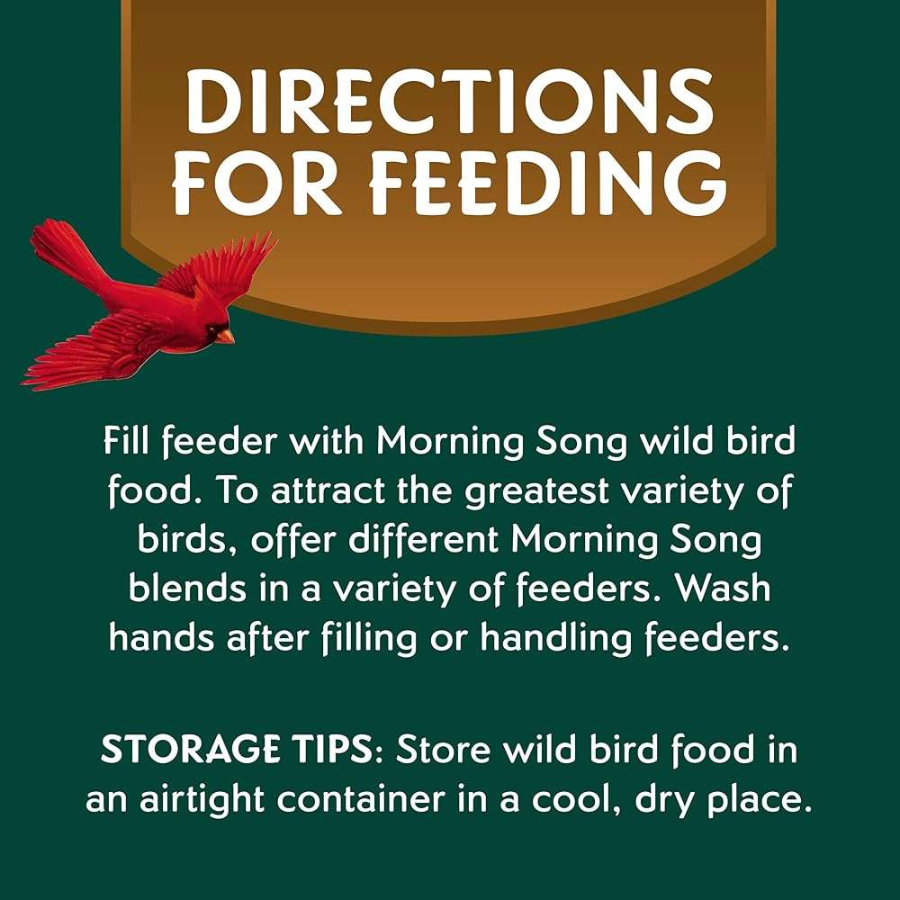 Morning Song Sunflower Hearts & Chips Wild Bird Food, No Mess Sunflower Seeds for Birds, 5.5-Pound Bag - Image 8