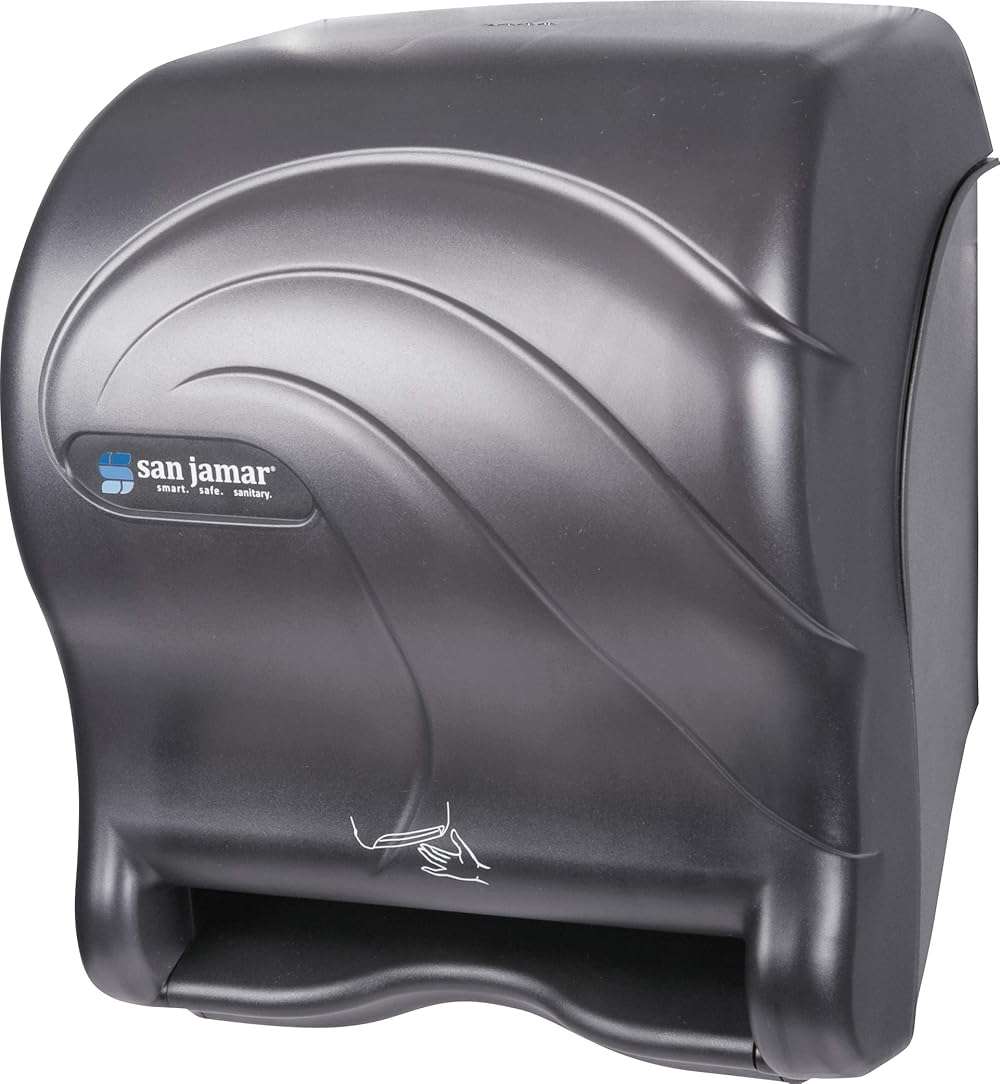 San Jamar Ocean Smart Essence Paper Towel Dispenser, Automatic for Bathroom and Kitchen, 14.44" x 11.75" x 9.13", 1 Count, Black Pearl - Image 6