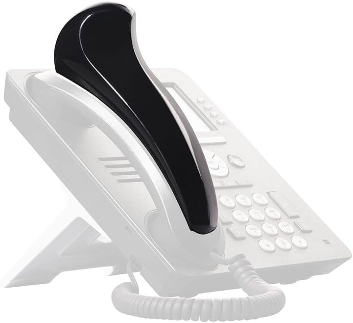 Softalk Antibacterial Black Phone Shoulder Rest | Landline Telephone Accessory (00101M) - Product Image