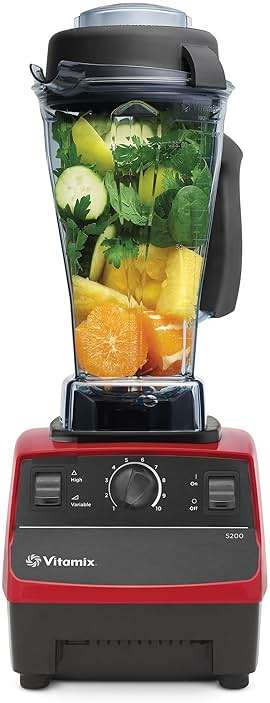 Vitamix 5200 Blender, Professional-Grade Blender for Smoothies, Soups, Ice Cream and More, Stainless-Steel Blades, Self-Cleaning Kitchen Appliance, 64 Oz Container, Red - Image 1