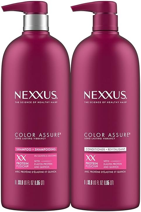 Nexxus Color Assure Color Care 2 Count for Vibrancy Shampoo, Conditioner Color Treated Hair Powered by Chromabond Sealer with Citric Acid 33.8 fl oz - Product Image