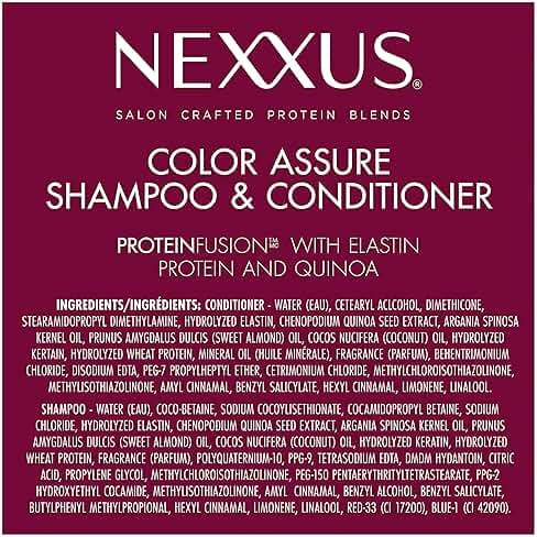 Nexxus Color Assure Color Care 2 Count for Vibrancy Shampoo, Conditioner Color Treated Hair Powered by Chromabond Sealer with Citric Acid 33.8 fl oz - Image 11