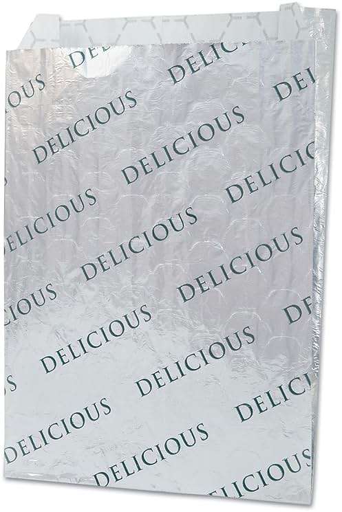 Bagcraft Foil/Paper/Honeycomb Insulated Bag, 2", 8" X 6", White, 1,000/carton - Image 1