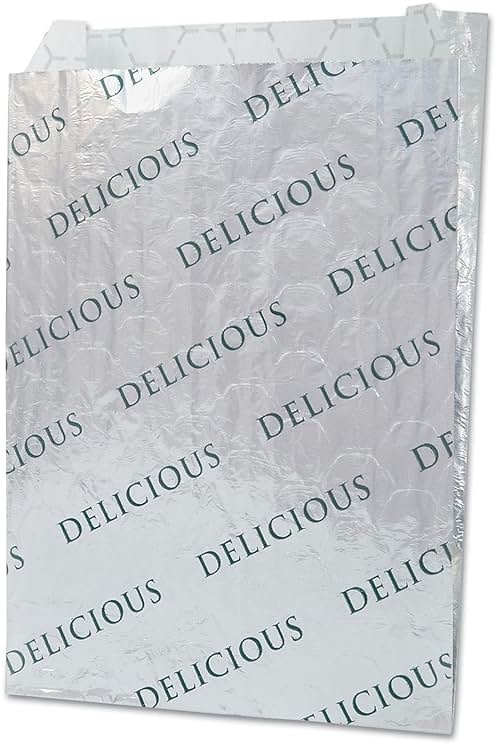 Bagcraft Foil/Paper/Honeycomb Insulated Bag, 2", 8" X 6", White, 1,000/carton - Product Image