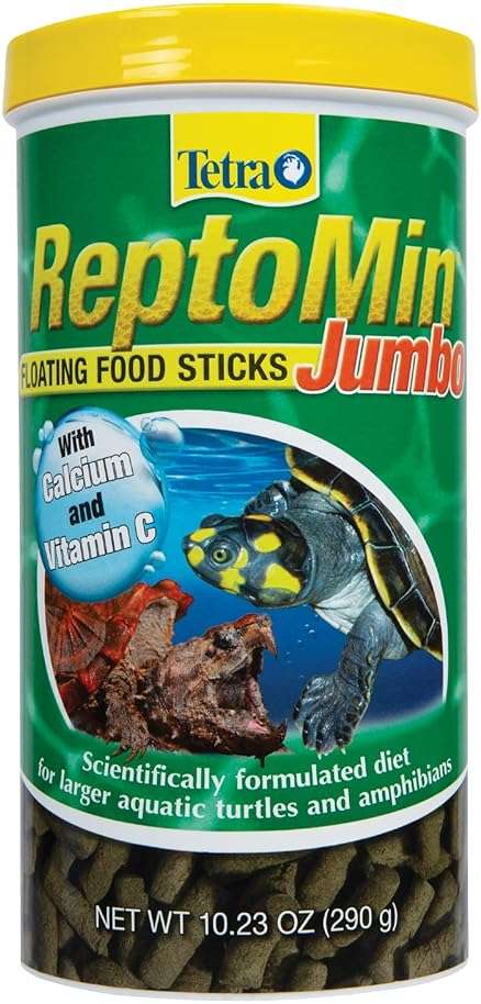 Tetra ReptoMin Jumbo Floating Food Sticks 10.23 Ounces, For Small Aquatic Turtles And Amphibians - Image 1