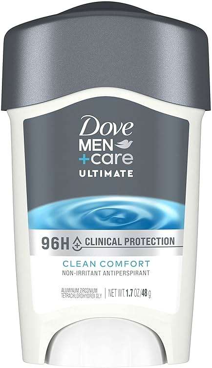 Dove Men+Care Clinical Protection Antiperspirant Stick Clean Comfort End Sweat Hacks 96-Hour Protection 1.7 oz - Image 1