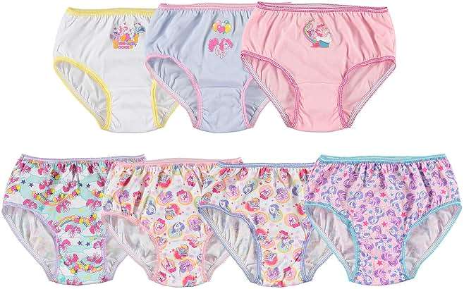My Little Pony Girls' 100% Combed Cotton Underwear Multipacks in Sizes 2/3tt, 4t, 4, 6 and 8 - Image 1
