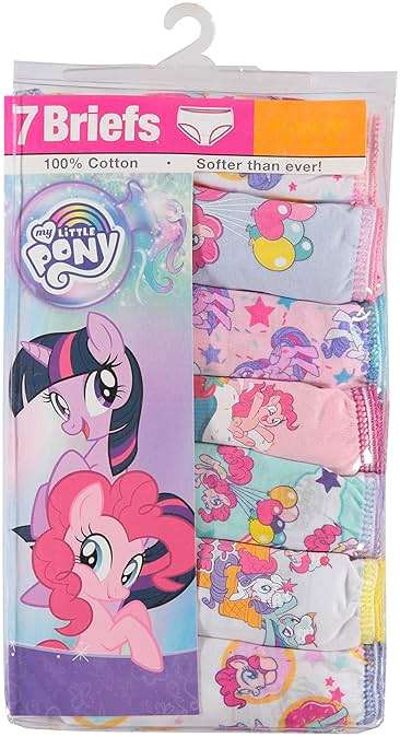 My Little Pony Girls' 100% Combed Cotton Underwear Multipacks in Sizes 2/3tt, 4t, 4, 6 and 8 - Image 2