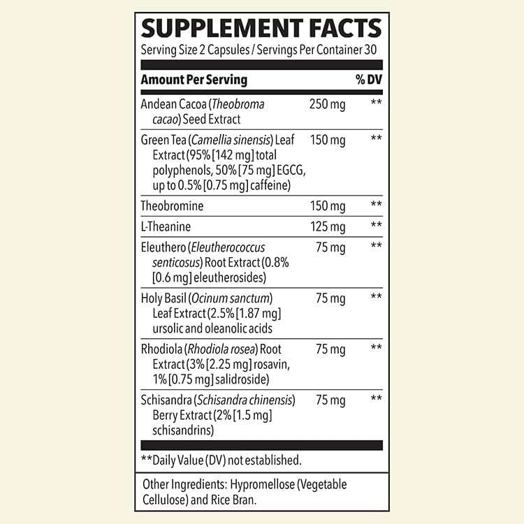 LifeSeasons Energy - Vitality Support - Energy Booster for Physical and Cognitive Strength - No Jitters - Increases Stamina - Contains Green Tea and L-Theanine - 60 Count (Pack of 1) - Image 4